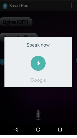 Figure 5.3 – Screenshot of voice dialog box for speech - to - text.
