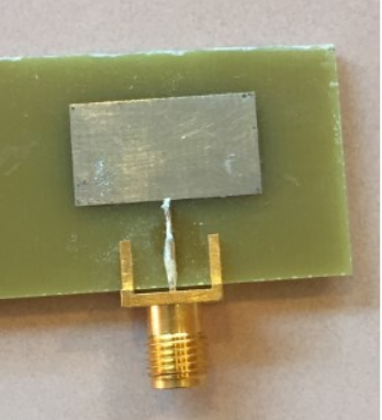Figure 3.1: Patch Antenna as Manufactured