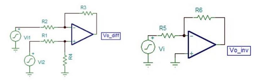 Figure 9: Subtractor and inverter: Subtractor is used for antagonistic subtraction of filtered signals