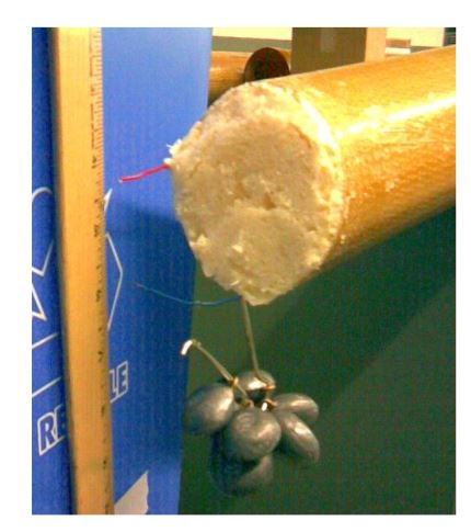 Figure 20. Third link test with foam-filled tube
