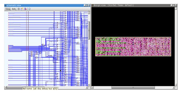 Figure 1. Test Case 1: Schematic and layout views