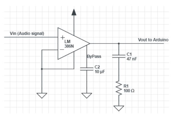 Figure 3.4 : amplifier schematics