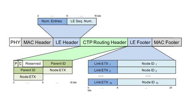 Figure 2.3. CTP routing packet structure